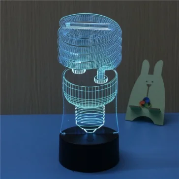 Custom Anime 16 Color Changing USB Charge Touch Table Vision illusion Decor 3d LED Lamp Acrylic Night Light