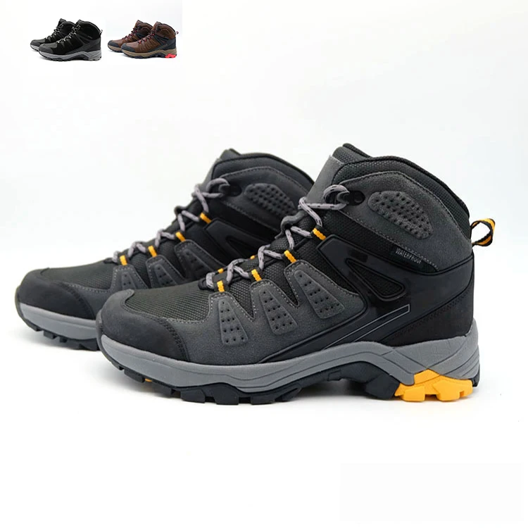 Новинка 2021, модные удобные защитные рабочие ботинки серого цвета, Повседневная Уличная Водонепроницаемая походная обувь