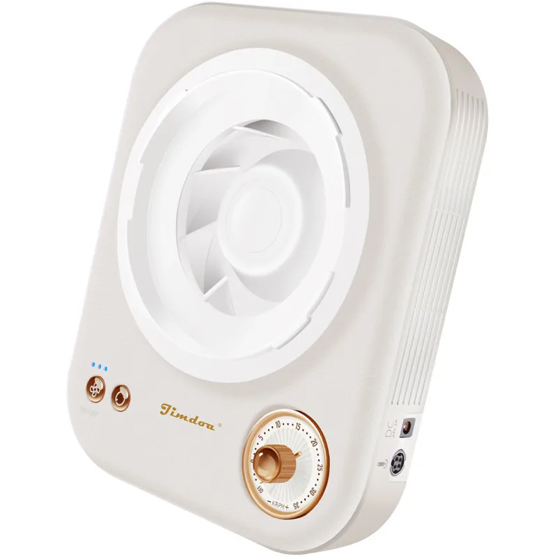 Vintage Leather Two-in-one 60W Vacuum Cleaner Nail Dust Collector Machine 35000 rpm Nail Drill