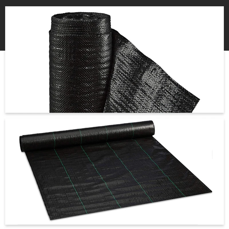 Breathable Landscape fabric weed control mat black pp weed mat ground cover agricultural garden weed mat