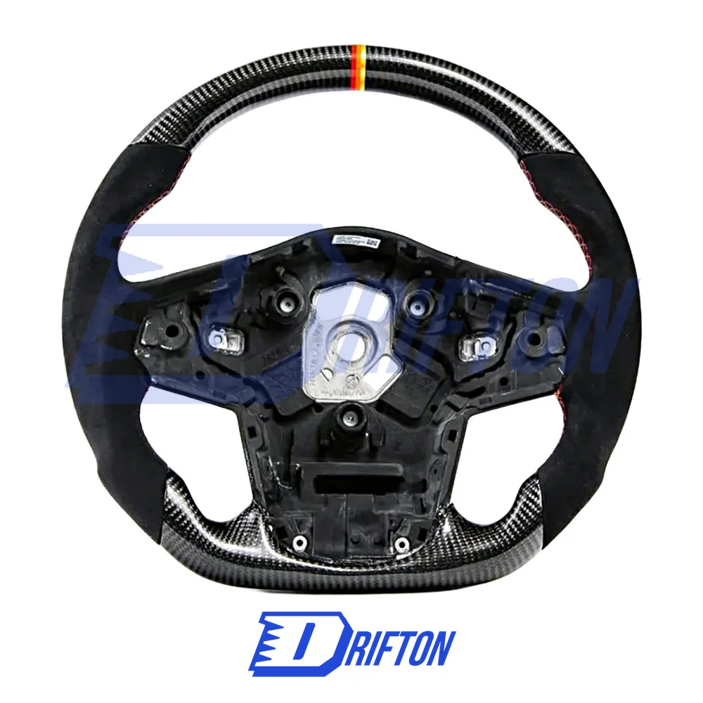 V3 Custom Made Carbon Fiber Alcantara Steering Wheel For Toyota GR Supra MK5 A90 A91