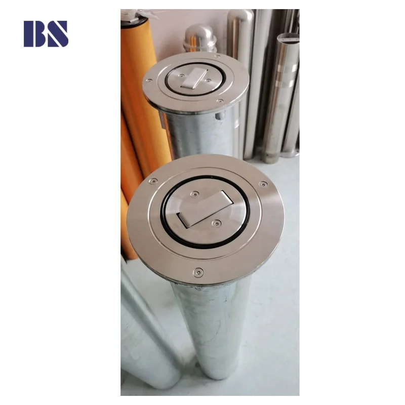 Manual Retractable Bollard Price Parking Post Security Bollard Road Barrier Lock 114 900 Mounting Pipe Clamp