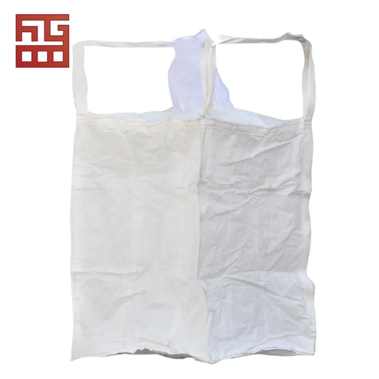 1000 kg 1 ton tonne fibc big jumbo bag with top and bottoms spout louder for packing