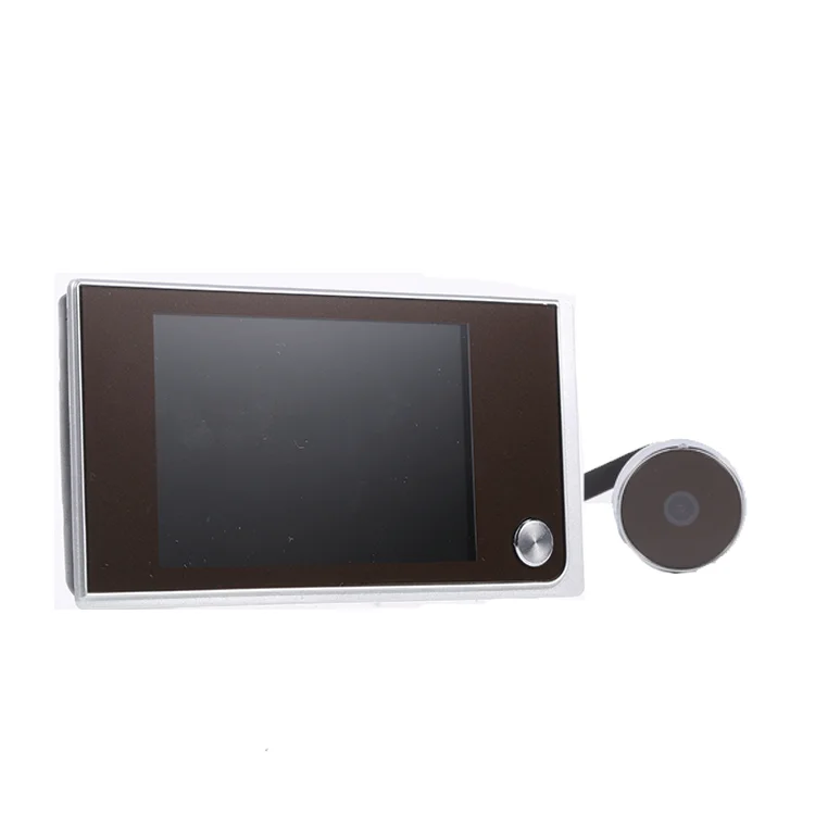 digital waterproof doorbell peephole eye lcd ring door camera with screen