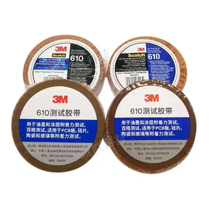 Heat Resistant 3 M 610 Tape Light Duty Packaging Tape Premium Grade Transparent Cellophane Tape