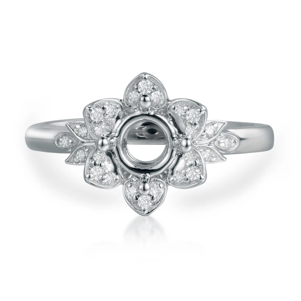 Custom Classics Moissanite Lab Diamond Wedding Ring Ring Mounting Ring Settings Fine Jewelry S925 9k 10k 14k 18k Gold