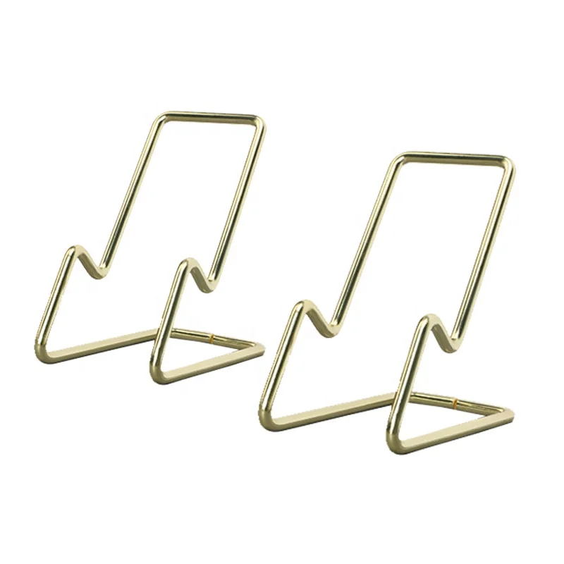 YS1211D Wholesale New OEM Metal Wire Room Decorations Photo Frame Folding 2022 Tablet Kindle Stand Mobile Cell Phone Holders