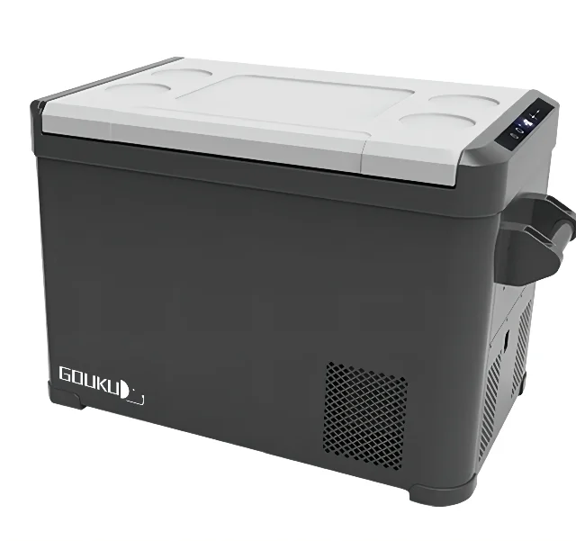 GOUKU 40L Car Cooler Box Cup Freezer Fridge Portable Refrigerator Electric 4L Cooler Warmer Portable Car Fridge For Travel