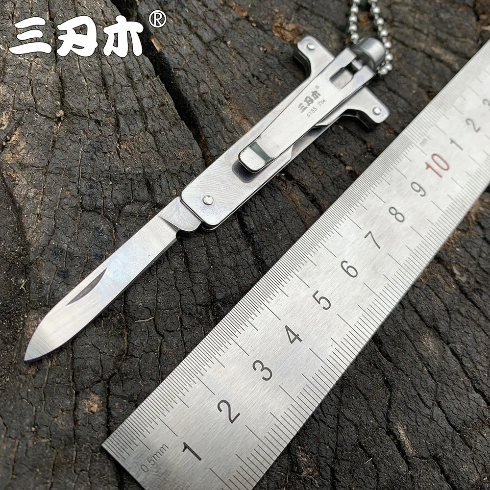 6155 Cross-border department store stainless steel folding knife portable camping knife portable fruit knife