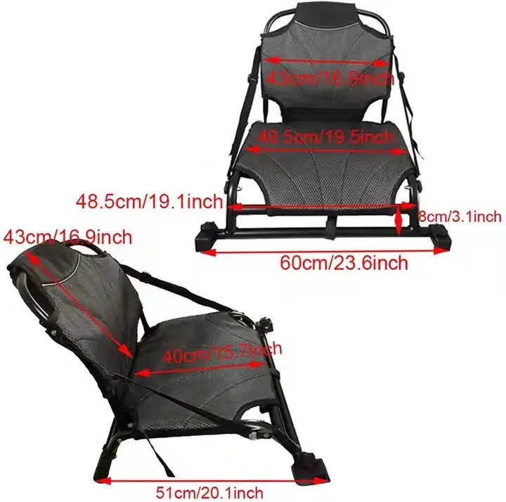 Factory wholesale cheap kayak seat fishing kayak boat seat with aluminum frame