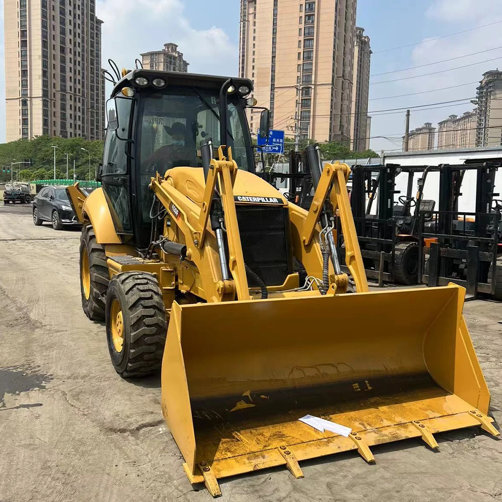 Fast Shipping Used CAT 420F Loader Caterpillar Wheels CAT420f Second Hand Backhoe Loader