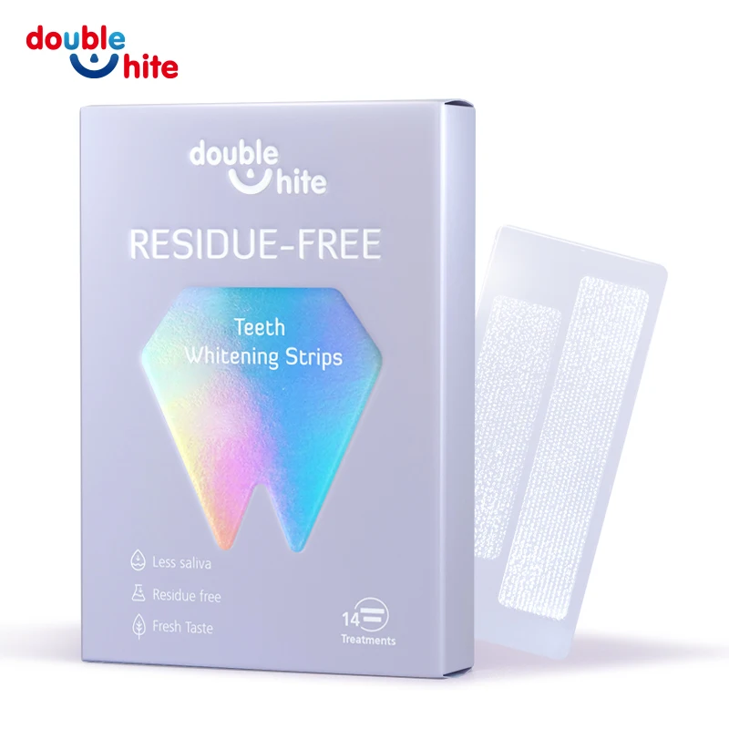 Residue Free  Teeth Whitening Strips HP Strong Sticky With 14 Pairs With Reply Very Quickly