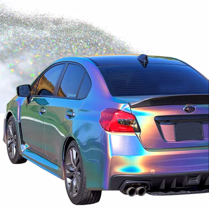 Maxshing rainbow effect laser automotive pigment powder holo car coating colorshift holographic auto paint