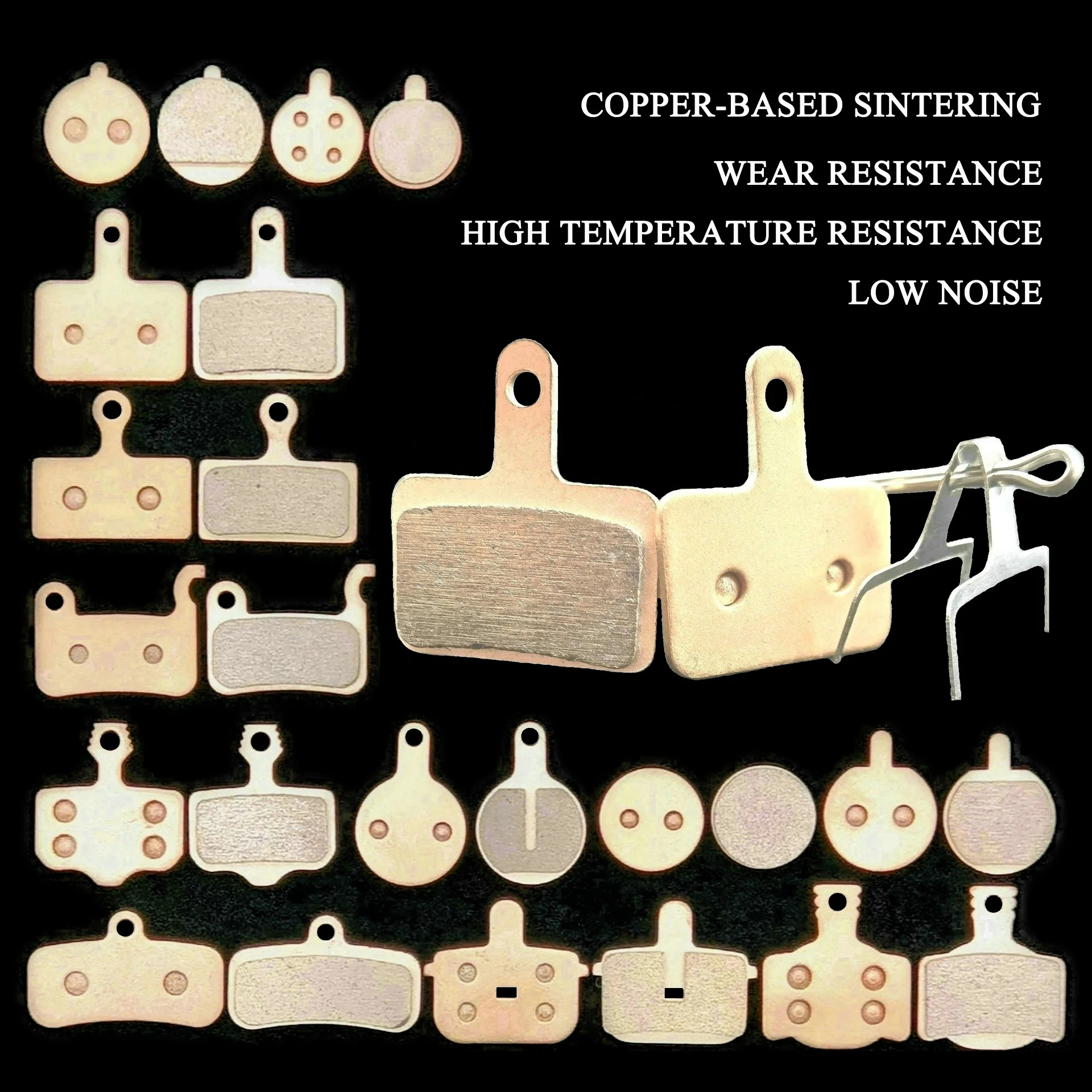Copper Based Sintering Plate Bike Disc Brake Pad M355 M466 for Performance Bike Downhill bike