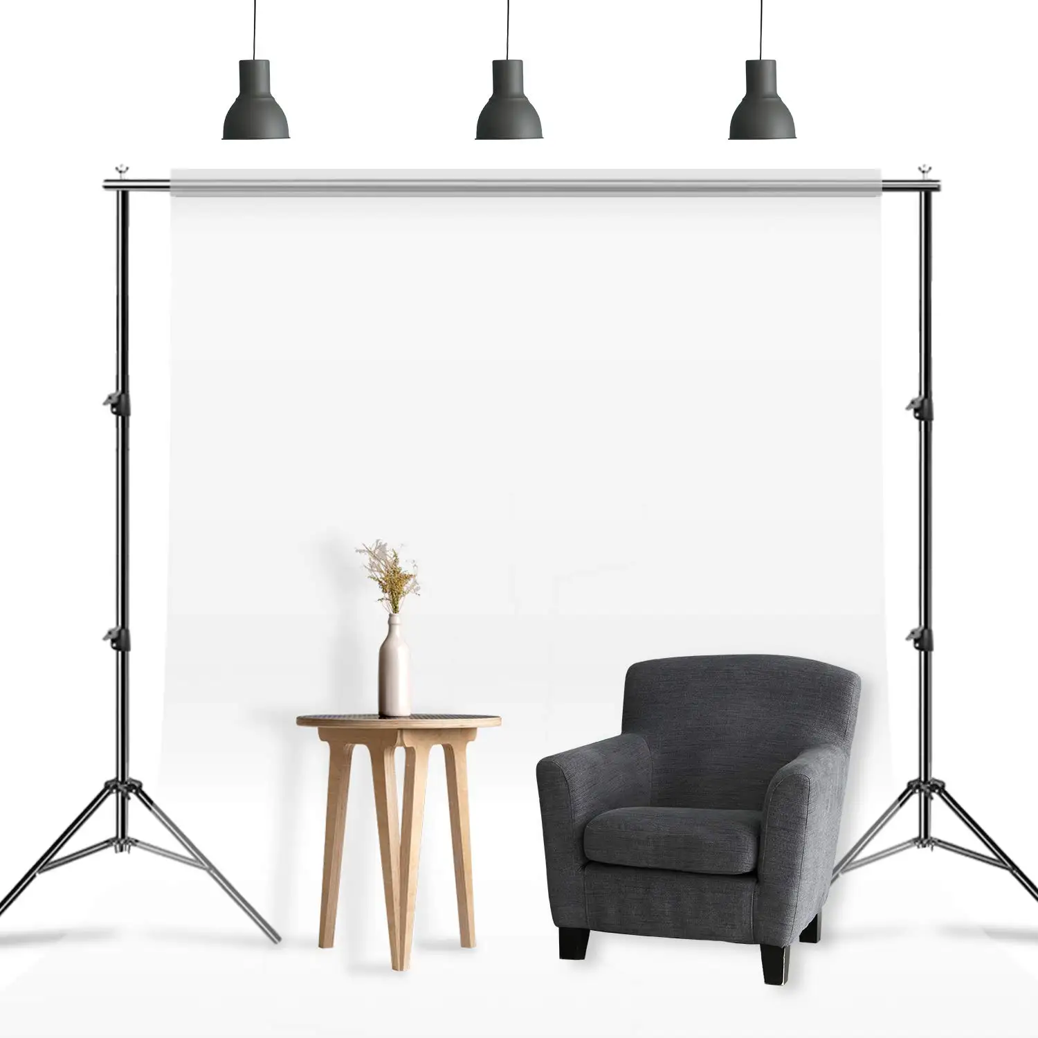 Durable aluminum backdrops tripod stand  Adjustable Photo Studio Accessories  2*3m  background stand for photography shooting