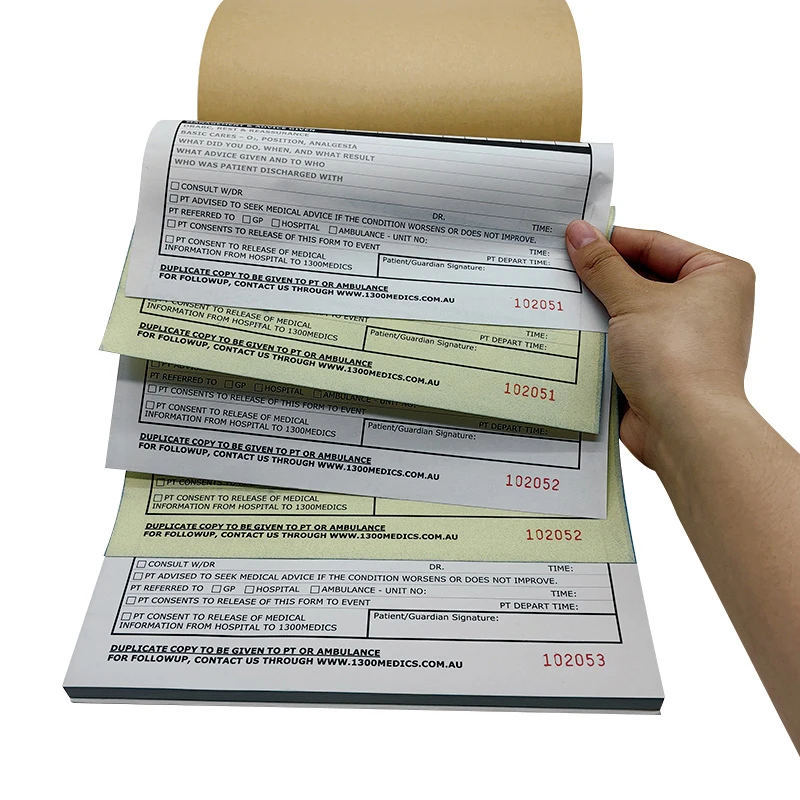 Manufacturer 3Plys Continuous Feed Carbonless Computer Paper Ncr Paper Form Copy For Invoice