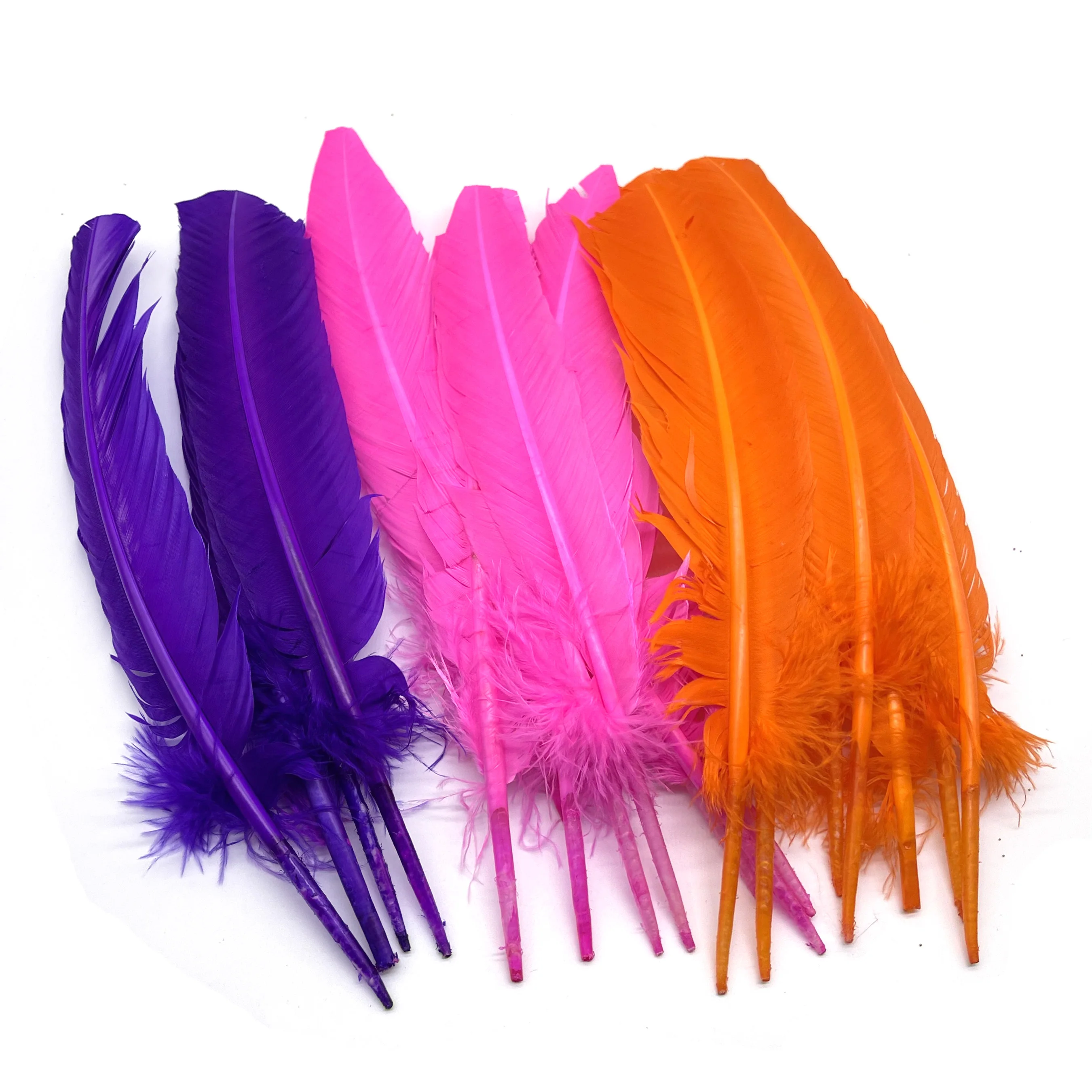 Wholesale Blue Aqua Series Carnival Costume Accessory Dyed Nature Feathers Rooster Ostrich Turkey Christmas Easter Celebrations