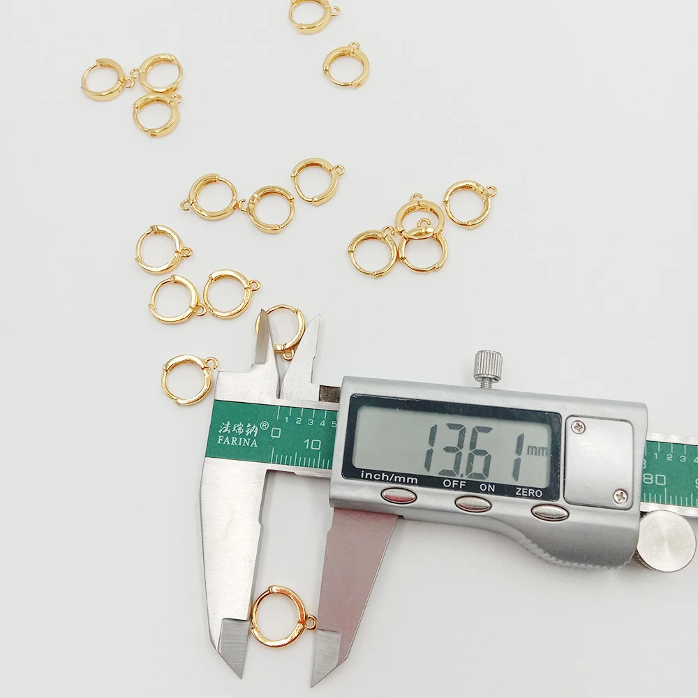 bulk price wholesale Jewelry Findings drop earring LOOP, DIY Earrings Accessories,brass with real 18K gold plating