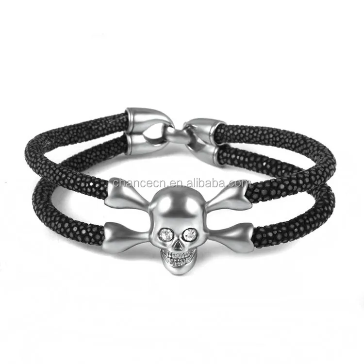 Fashion Jewelry Pirate King Skull Bracelet for Men