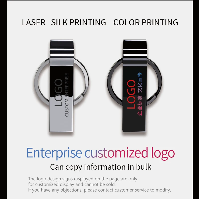 ZSUIT High Quality 4GB/ 8GB/16GB Pen Drive 2.0 3.0 Custom logo USB Stick 32GB 64GB Metal USB Flash Drives