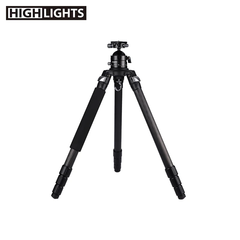 
Chinese Manufacturer 4 Section Leg Mobile Phone Tripod Carbon Fiber Stand Tripod 