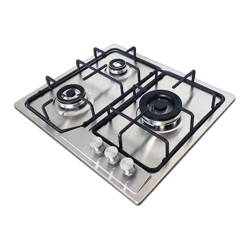 Hot Sale Household Kitchen Appliance 1750W Desktop Embedded Multifunction Stainless Steel NG LPG 3 Burner Gas Stove Burner