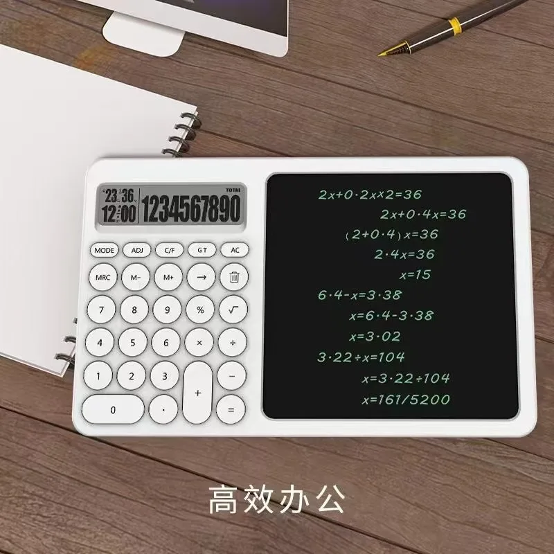 Portable Electronic Graphic Calculator Scientific Digit Notepad with LCD Writing Tablet Digital Art Supplies