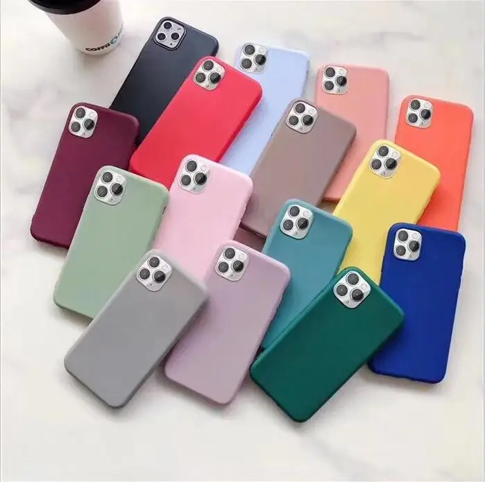 Frosted Soft TPU Silicone Case For IPhone 13 12 Mini 11 Pro Max X XS XR 5S SE2 SE 2020 6 6S 7 8 PLus Slim Matte Rubber Gel Cover