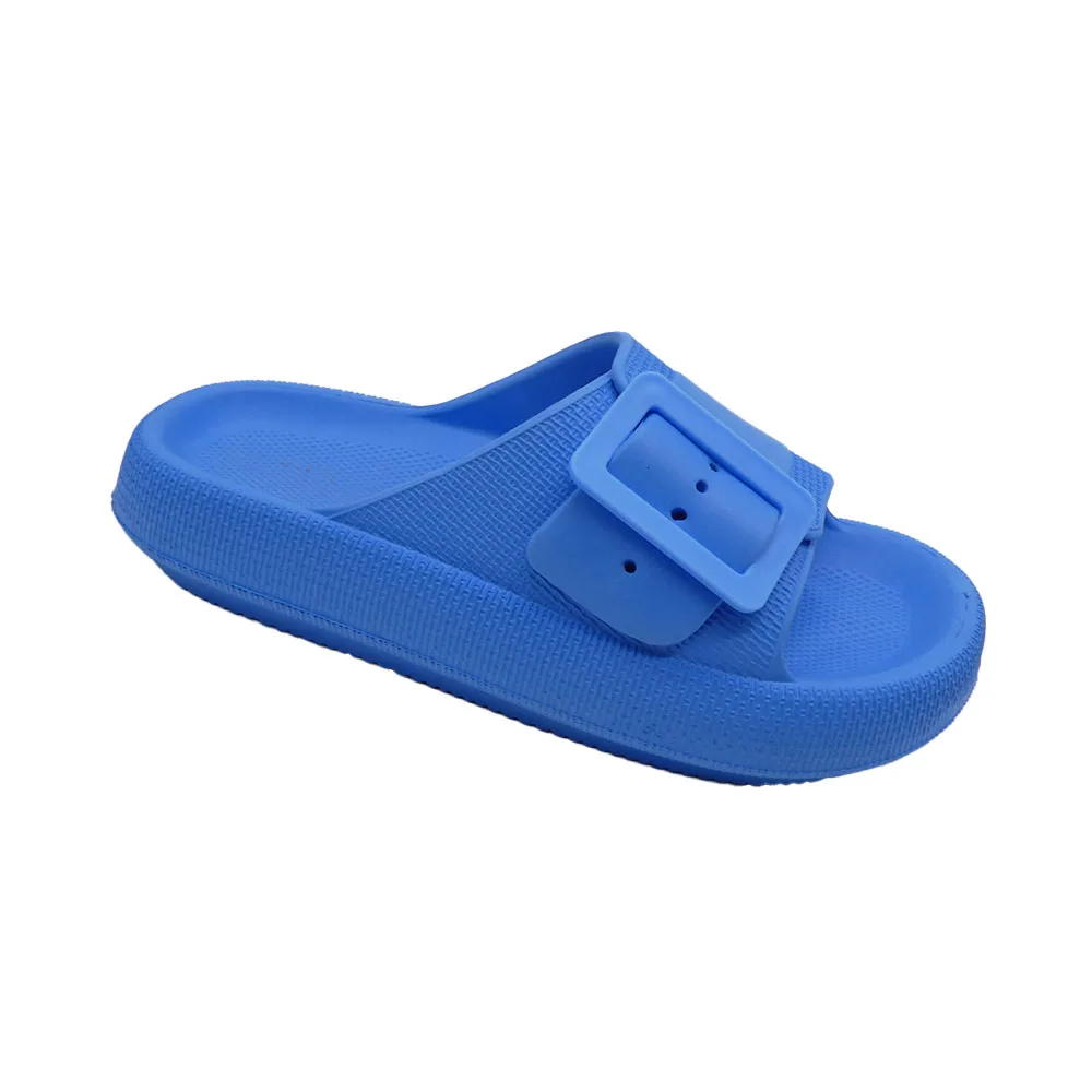 Удобные сандалии для бассейна Eva с нейтральной цветной пряжкой пляжная обувь женские тапочки на