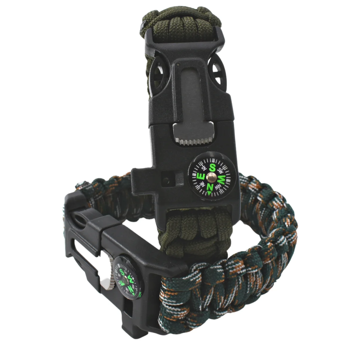 Браслет для выживания Anthrive Paracord, громкий свисток, аварийный компас, скребок для выживания, аксессуары для пешего туризма, кемпинга