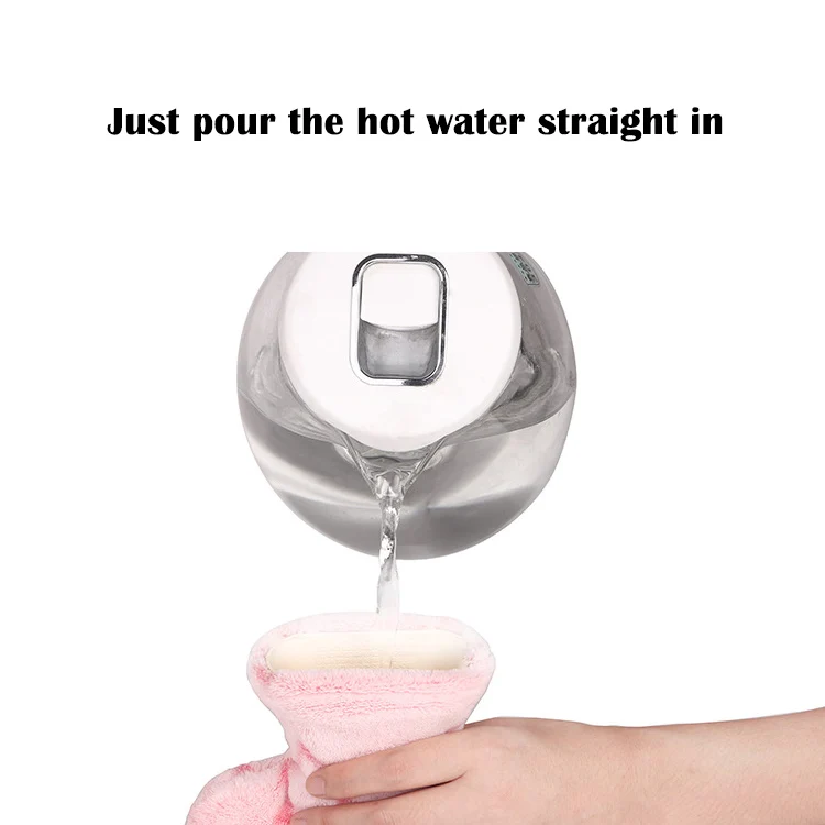 OEM/ODM Good Sale Hot and Cold Water Bottle Bag with Cover Wholesale Baby 5000ml 1L Plush Rubber