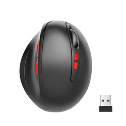 2 DPI Switch Power Saving 800 1600 2400 DPI 2.4G Vertical Ergonomic 7D Optical Wireless Mouse Computer PC Mouse