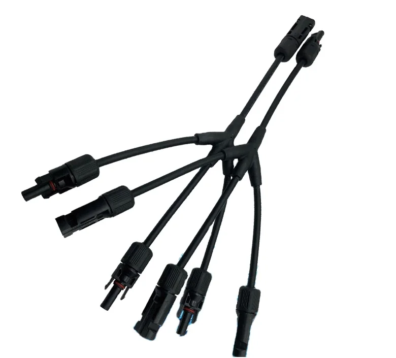 SunRo y branch solar connector PV 1000V 1500V waterproof  panel connector Solar cable parallel connector 3 to 1