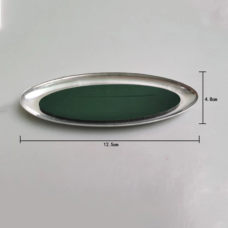 Factory High Quality Chrome Car Body Stickers Logo 175mm 145mm Oval Front Grille & Rear Tailgate Emblem For FORD FOCUS