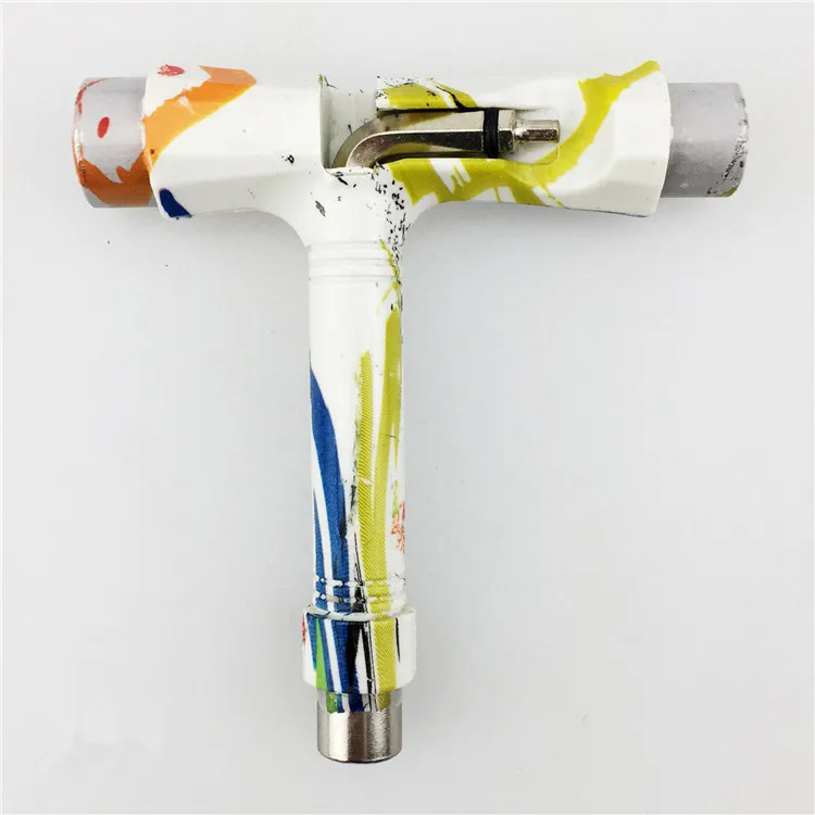 Logo custom Skateboard tools T wrench with digital printing