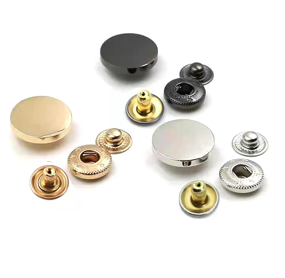 High Quality Custom Logo Fashion Button Durable for Clothing Various Colors Available  Brass Metal round Snap