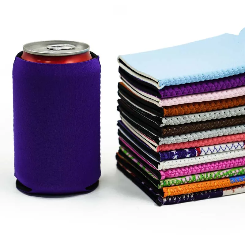 Reusable Oem Neoprene Sublimation Slim Can Stubby Holder Cooler Sleeve Beer Drink Coffee Cup Bottle Sleeve With Printed Logo