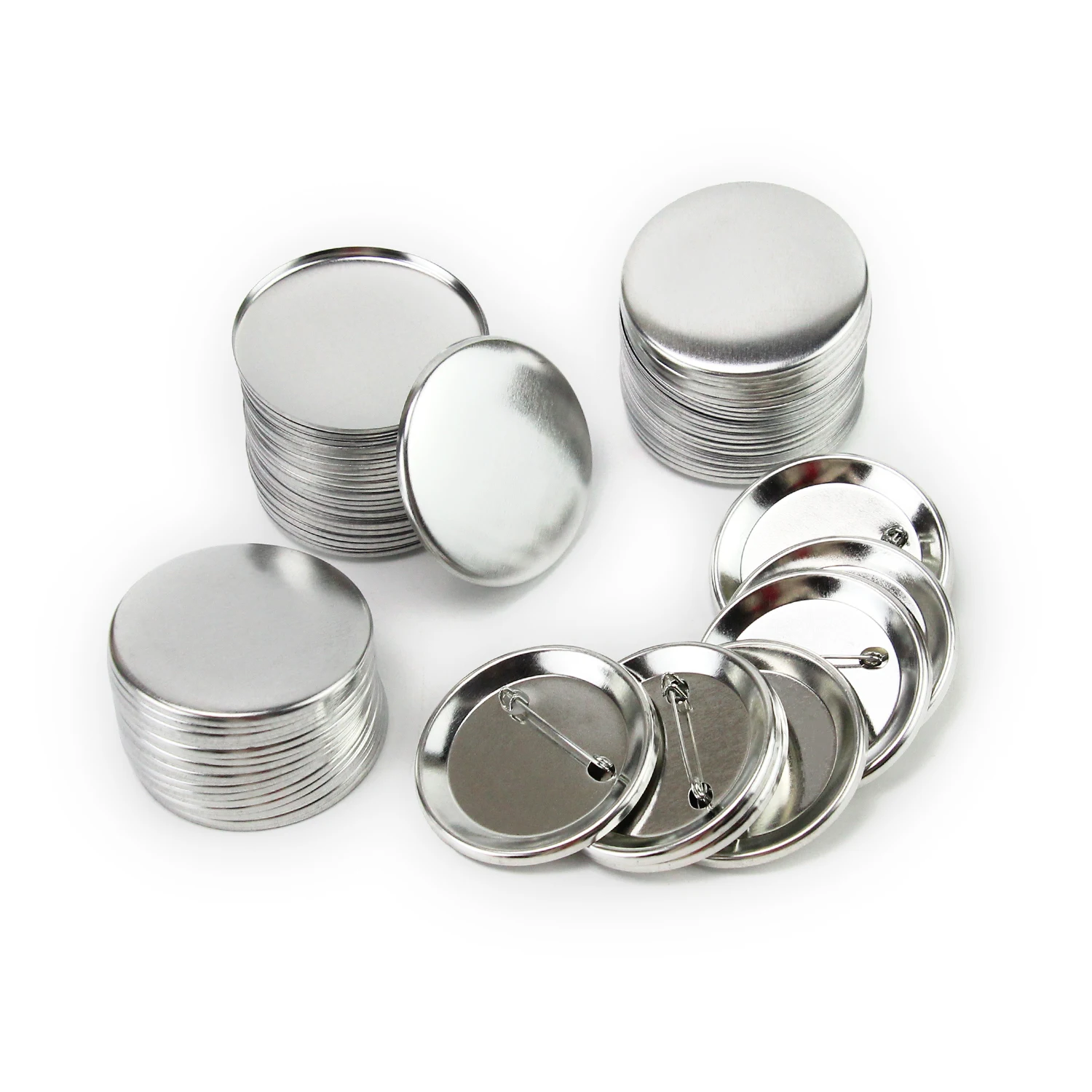 ready for shipping blank pin button badge material parts 1' 1.25' 1.5' 2.25'  pins shells button pins  customized