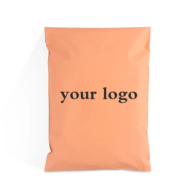 Custom Logo Recycled  Large Poly Mailers Mailing Bag Orange Postage Mailing Satchel