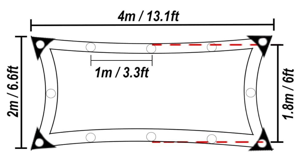 Anti-pull elastic Black Mesh Tarp,  Waterproof Tarpaulin for Tie Downs, Shade, Fences, Canopies, Dump Truck Tarpaulins
