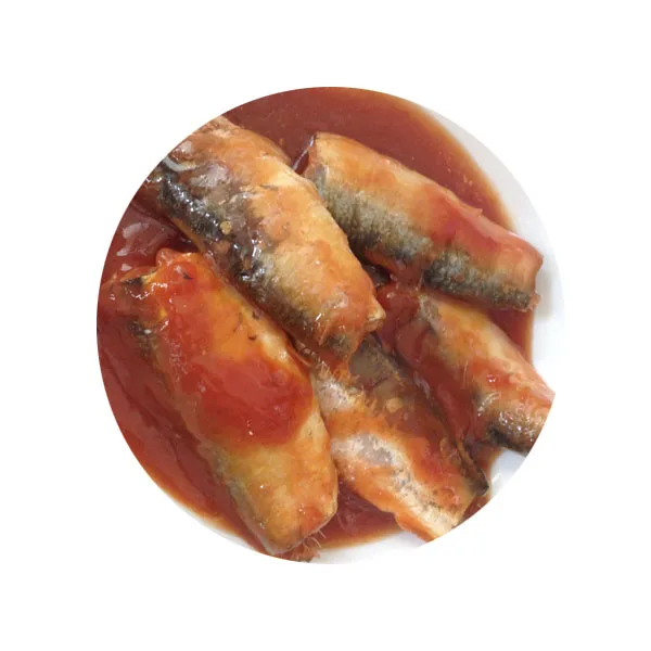 Овальная банка сардины в томатном соусе