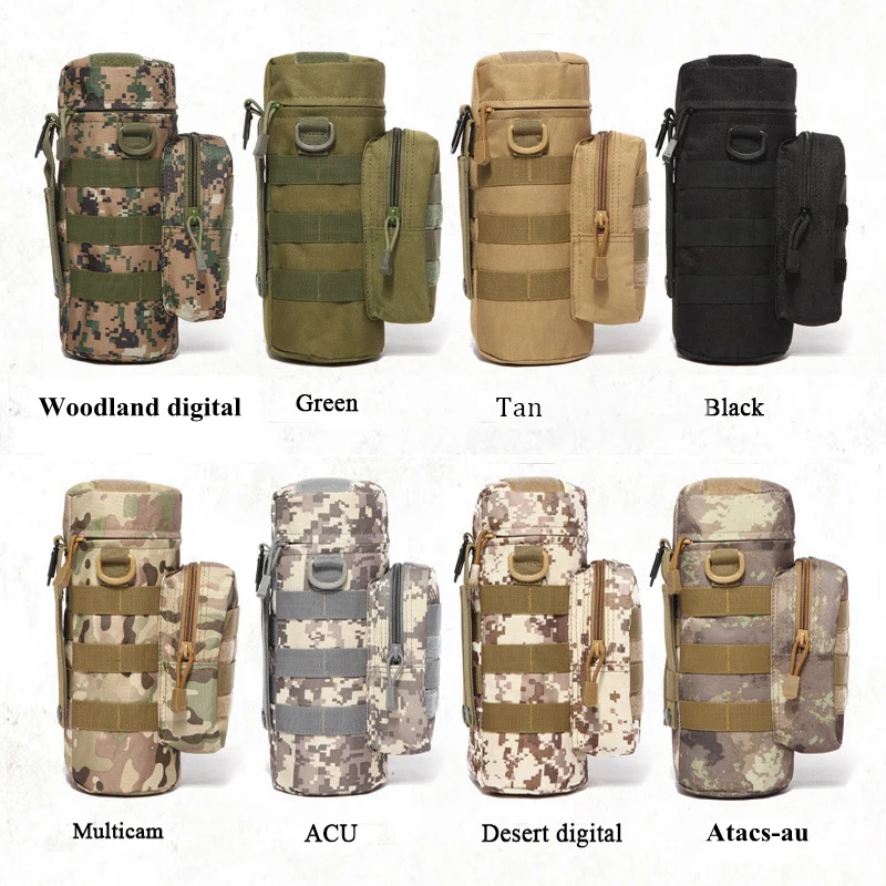 Travel Tool Kettle Set Outdoor Tactical  Molle System Water Bags Bottle Holder EDC Multifunctional Bottle Pouch
