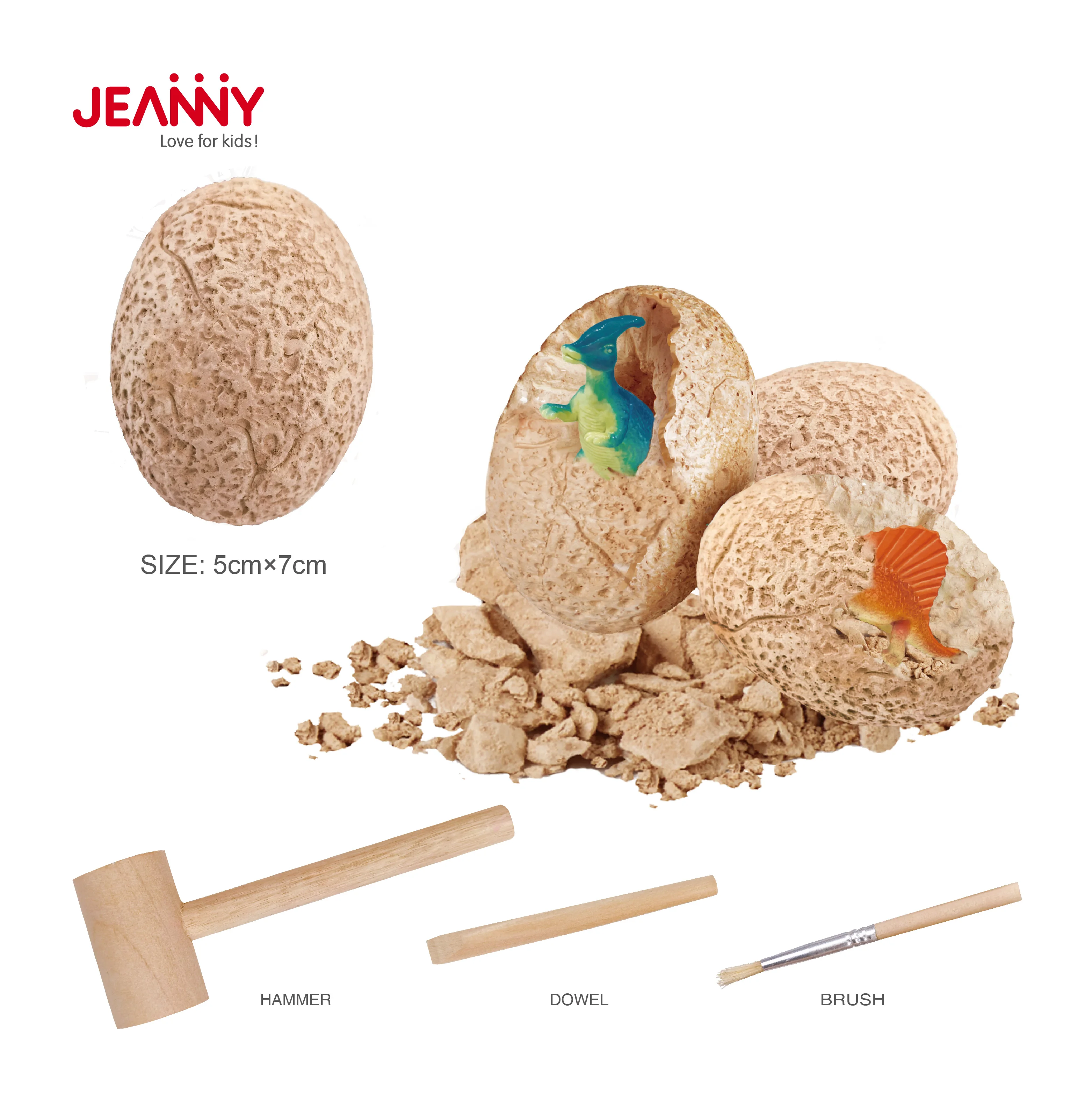 New STEM Educational Archaeology Fossil Dinosaur Eggs Excavation Kit Dig Diy Kit Toys Child For Kids