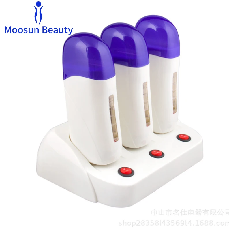 WHITE Depilatory Wholesale Handheld Rollon Wax Heater Roll on Wax Warmer Body Hair Removal Machine Mini Usb Wax Heater