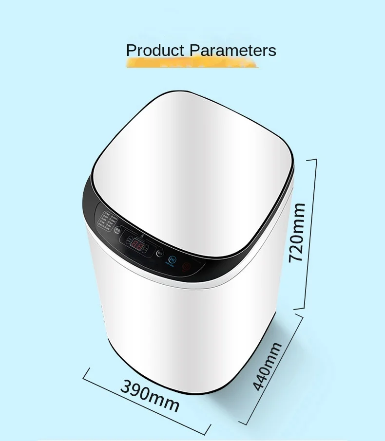 Blue Light High Temperature Anti-bacterial Top Loading Automatic Baby Washing Machine
