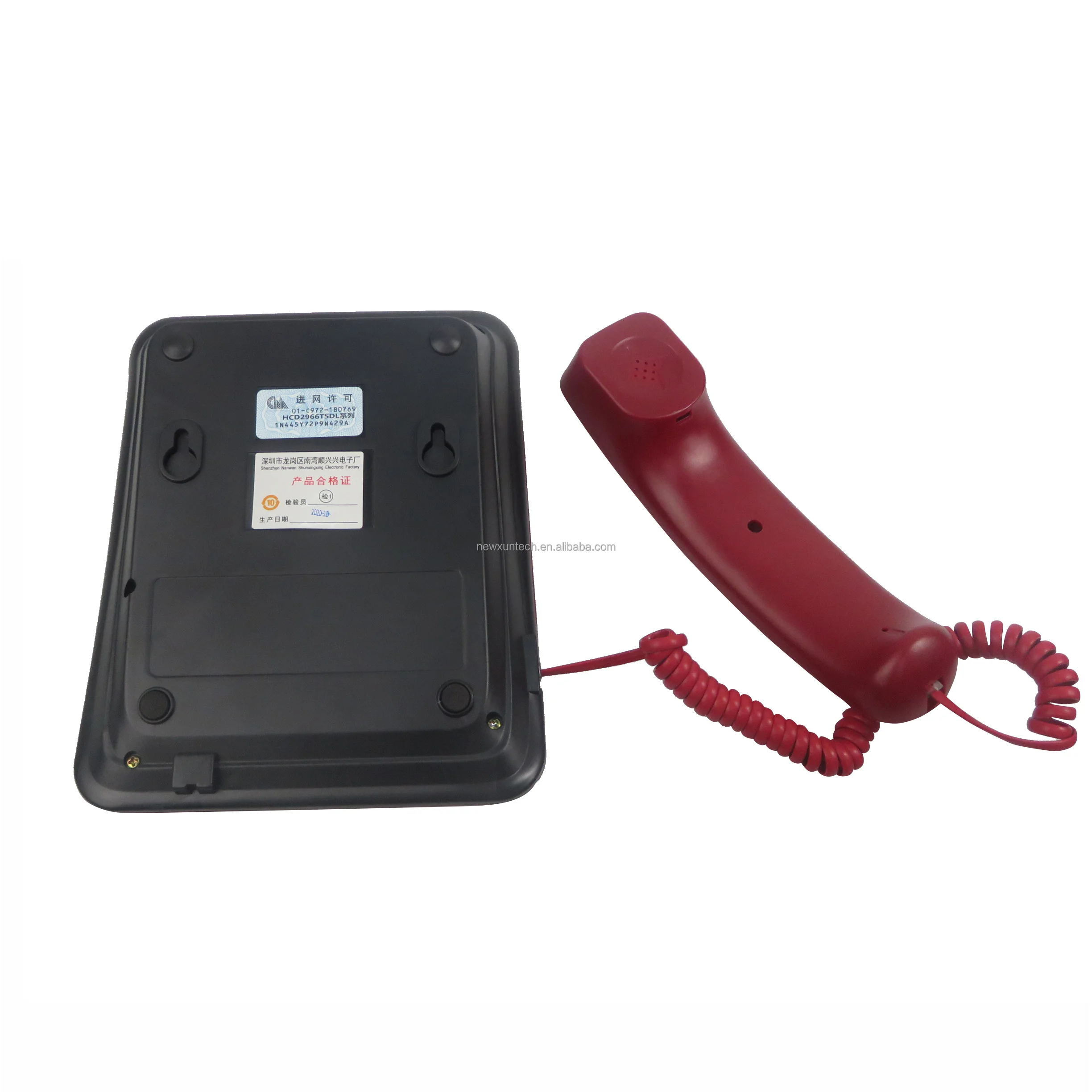 
Red color big button home phone Caller ID with big display telephone 