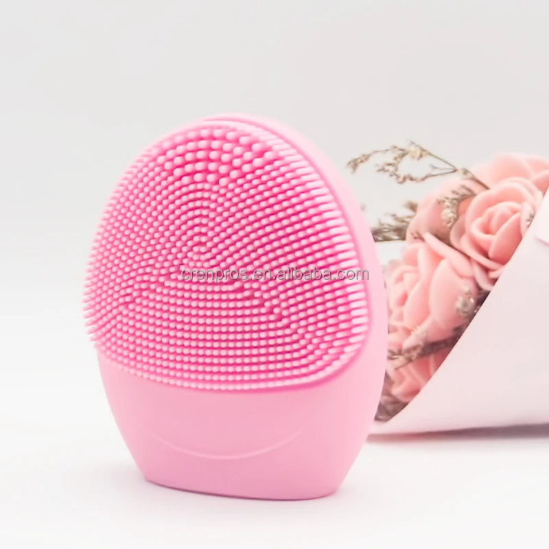 Electric Facial Massager Silicone Brush Cleaner Sonic Vibration Deep Cleaning Brush Face Cleanser