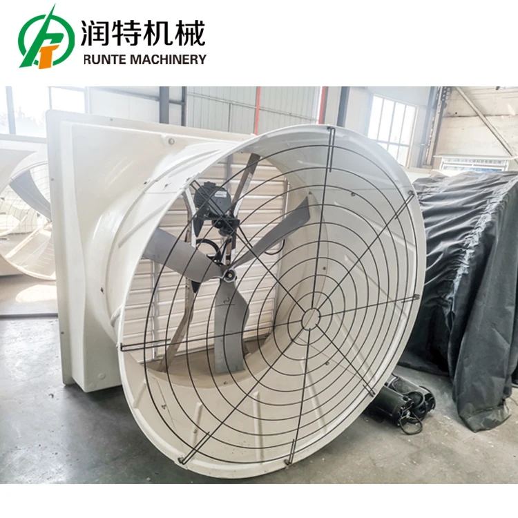 QiluRunte Good Selling 1630 Model 55/54 Inch Poultry farm centrifugal Exhaust House Ventilation Shutter Cone  Fan
