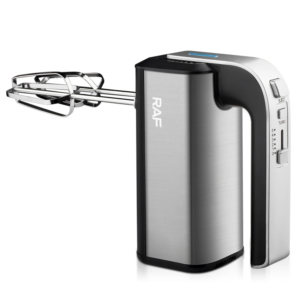 RAF Household Mini Cake Egg Cream Mixer Blender 5 Gears with Indicator Light 500W Electric Handheld Mixer