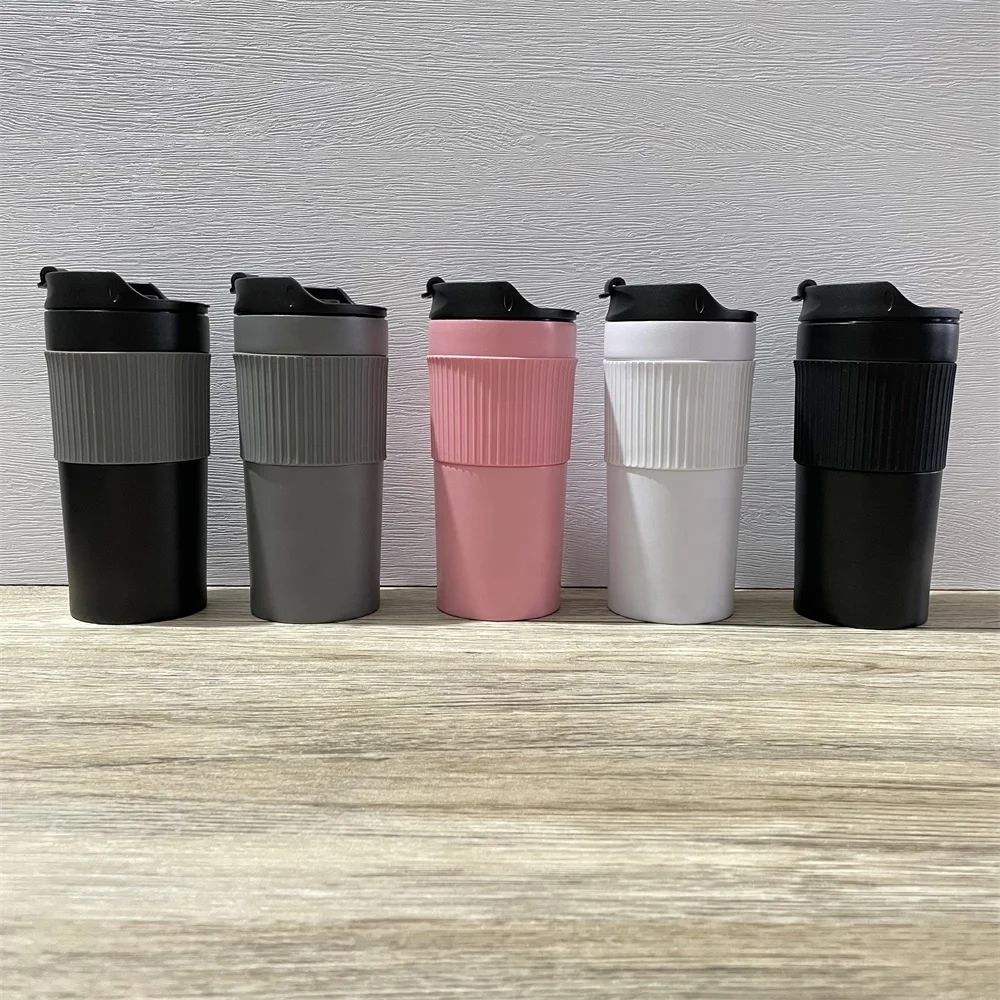 OEM  Factory Coffee Thermos Travel Mug Wholesale Painting Double Wall Coffee Mugs With Logo